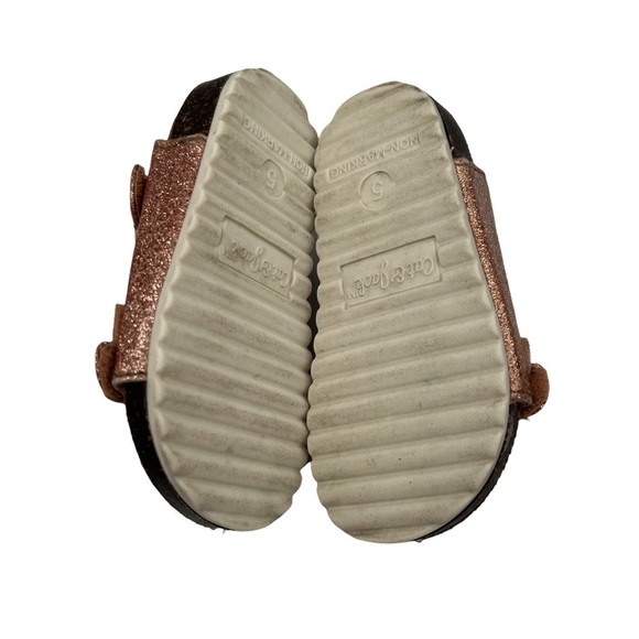 Cat & Jack Rose Gold Ankle Strap Sandals Size 5 Toddler Girl's - Picture 8 of 8